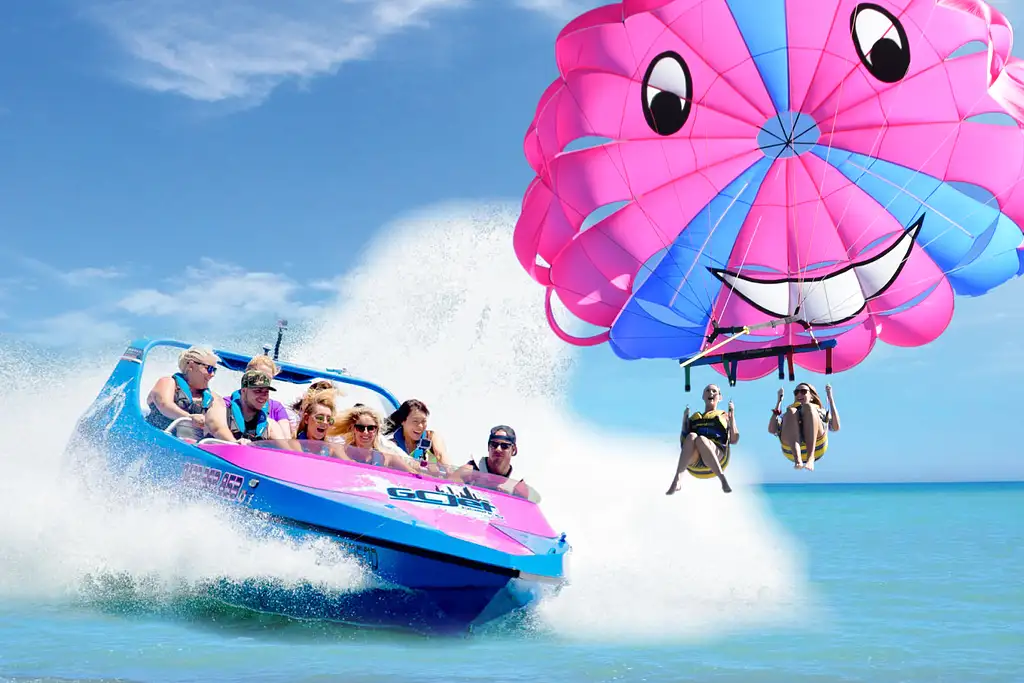 Tandem Parasail & Jet Boat Ride | Gold Coast