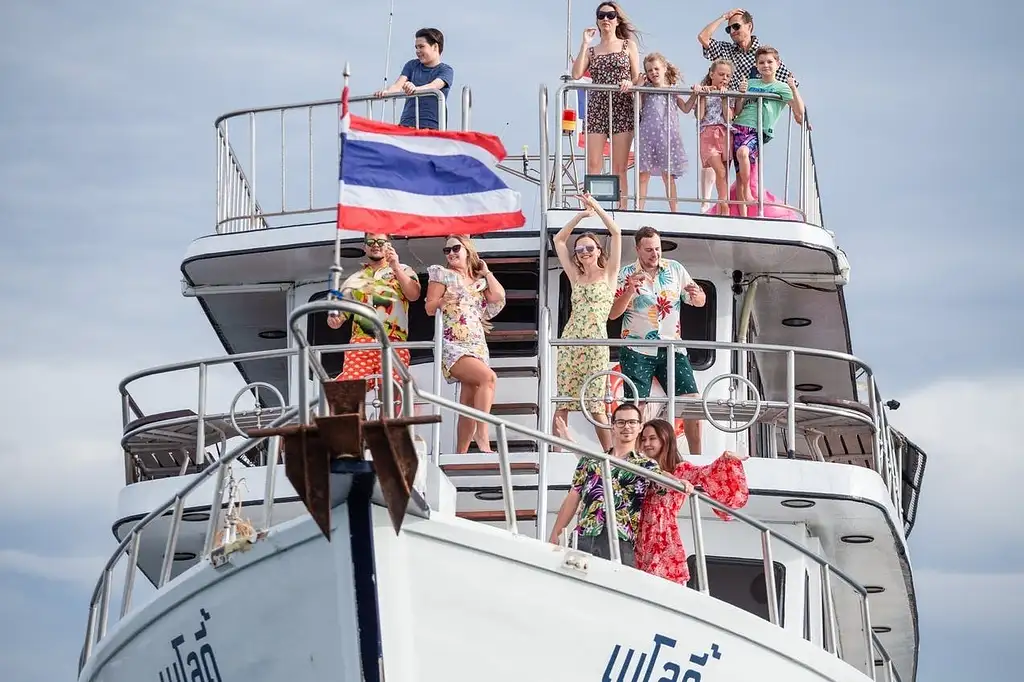 Sunset Cruise Along Phuket Coastline with BBQ Dinner