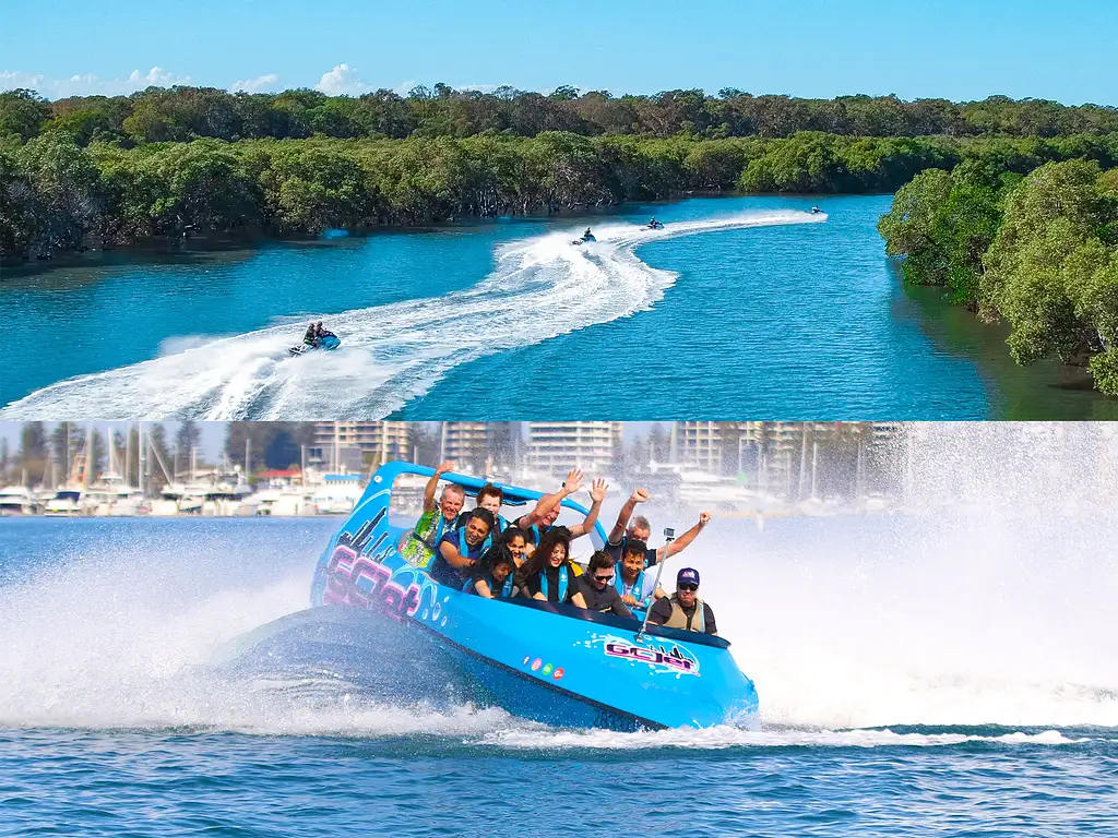 Jet boat, Parasailing + Jet Ski Safari For 2 | Choice of Duration