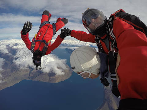 NZONE Skydive Queenstown - Camerman Upside Down.JPG