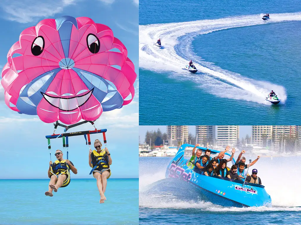 Jet boat, Parasailing + Jet Ski Safari For 2 | Choice of Duration