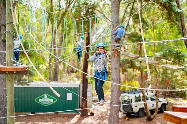 Southern Adventure Hub ropes course McLaren Vale