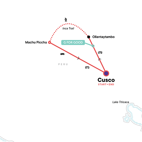 The Inca Trail map