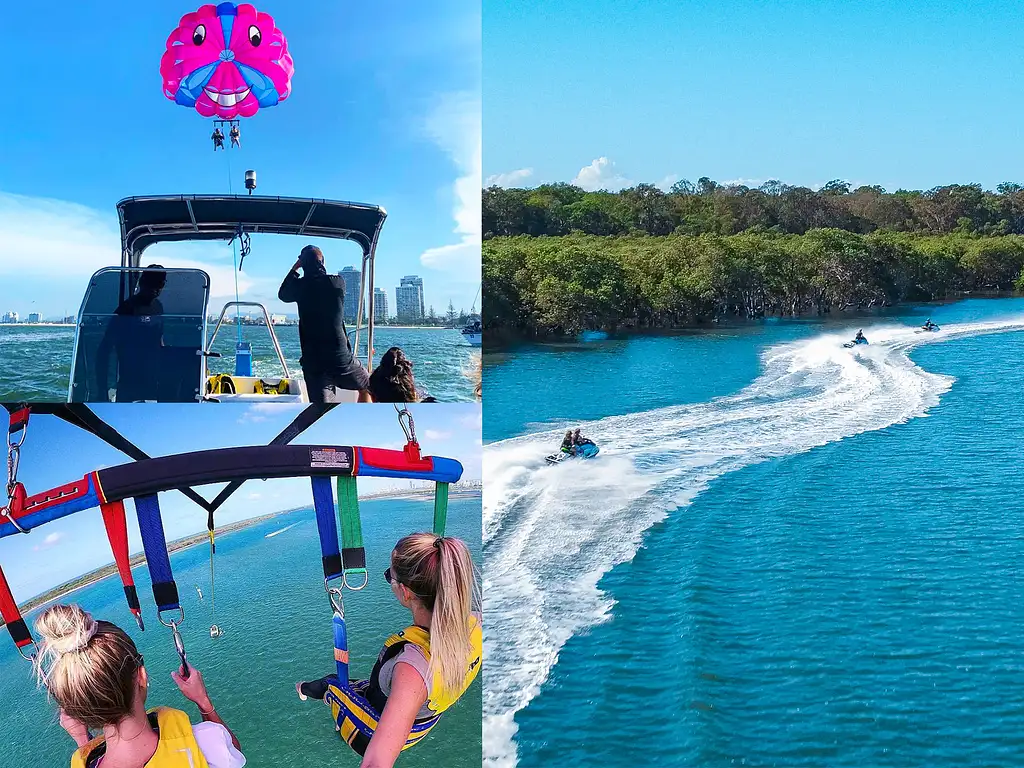 Jet boat, Parasailing + Jet Ski Safari For 2 | Choice of Duration
