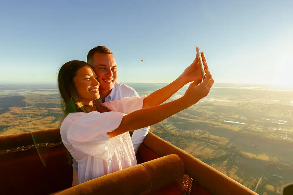 Hot Air Balloon & Vineyard Breakfast + FREE Whale Watch Cruise | Gold Coast