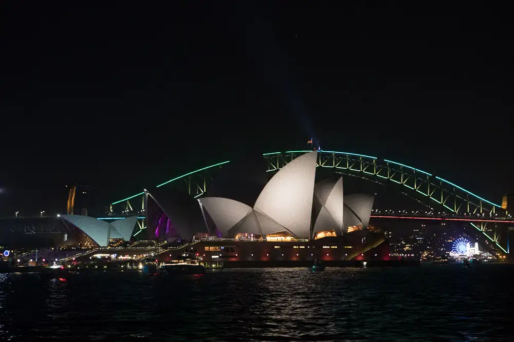 Vivid Sydney Festival of Light Tall Ship Dinner Cruise
