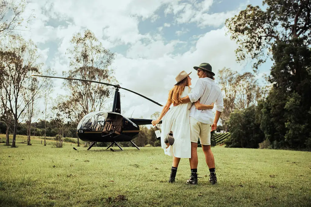 Dingo Creek Vineyard Picnic Helicopter Tour