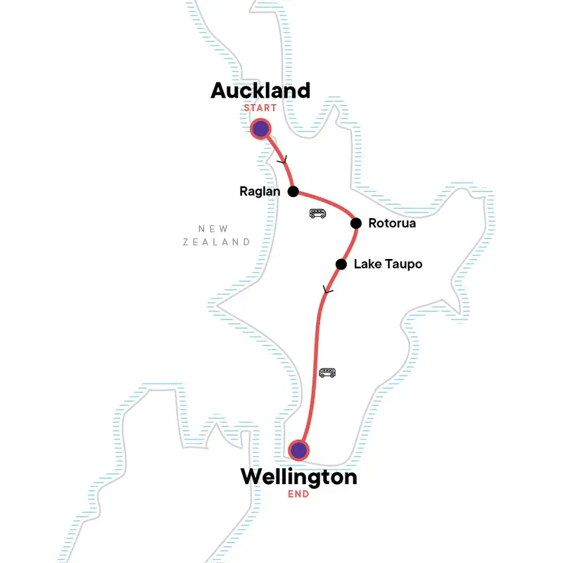 7 Day Best of the North: Auckland to Wellington | G Adventures 18 to 30somethings