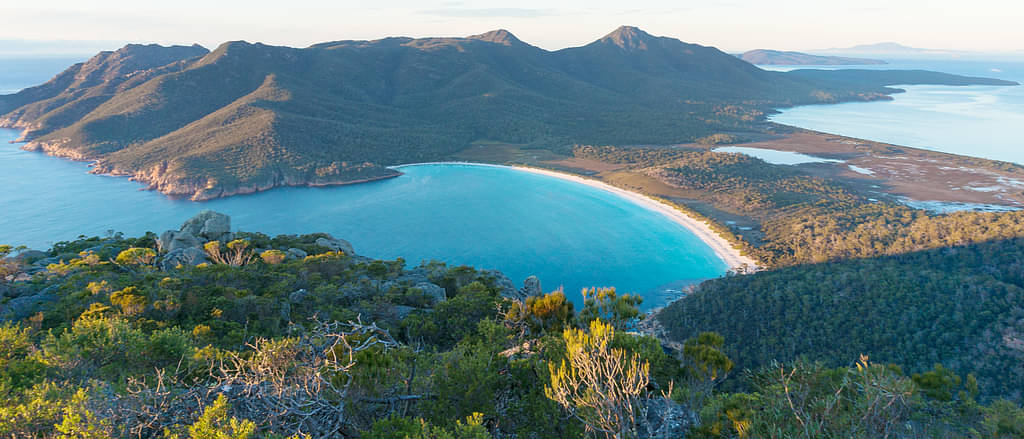 Lookout Point On A Hill Along A Beach At Launceston