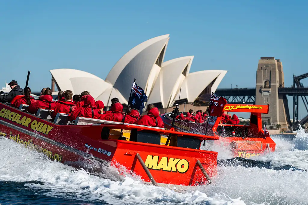 Sydney Harbour Famous 30 Minute Red Shark Thrill Jet Boat Ride