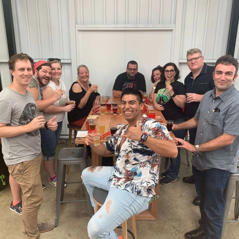BRISBANE Mixed Group of Guests at Slipstream Brewing Co.JPG