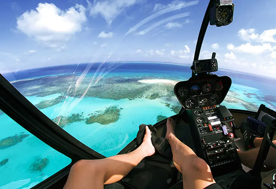 Coral Cay Bubbles Helicopter Tour