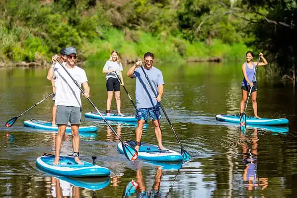 Stand-up paddleboarding group tour Mornington Peninsula